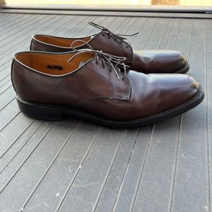 Allen Edmonds Berkeley Brown Leather Oxford Dress Shoe Size 10 Made in USA